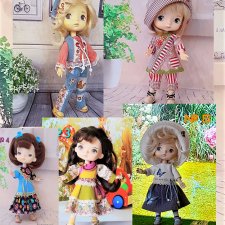 5 комплектов одежды  на кукол Xiaomi Monst