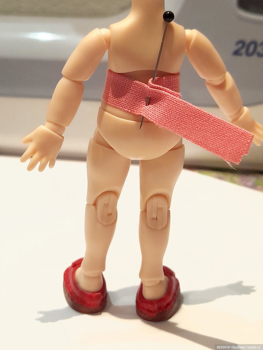 МК «Шьём брючки с притачным поясом для кукол Obitsu 11» (фото 10)