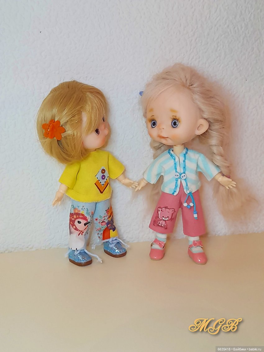 МК «Шьём брючки с притачным поясом для кукол Obitsu 11»