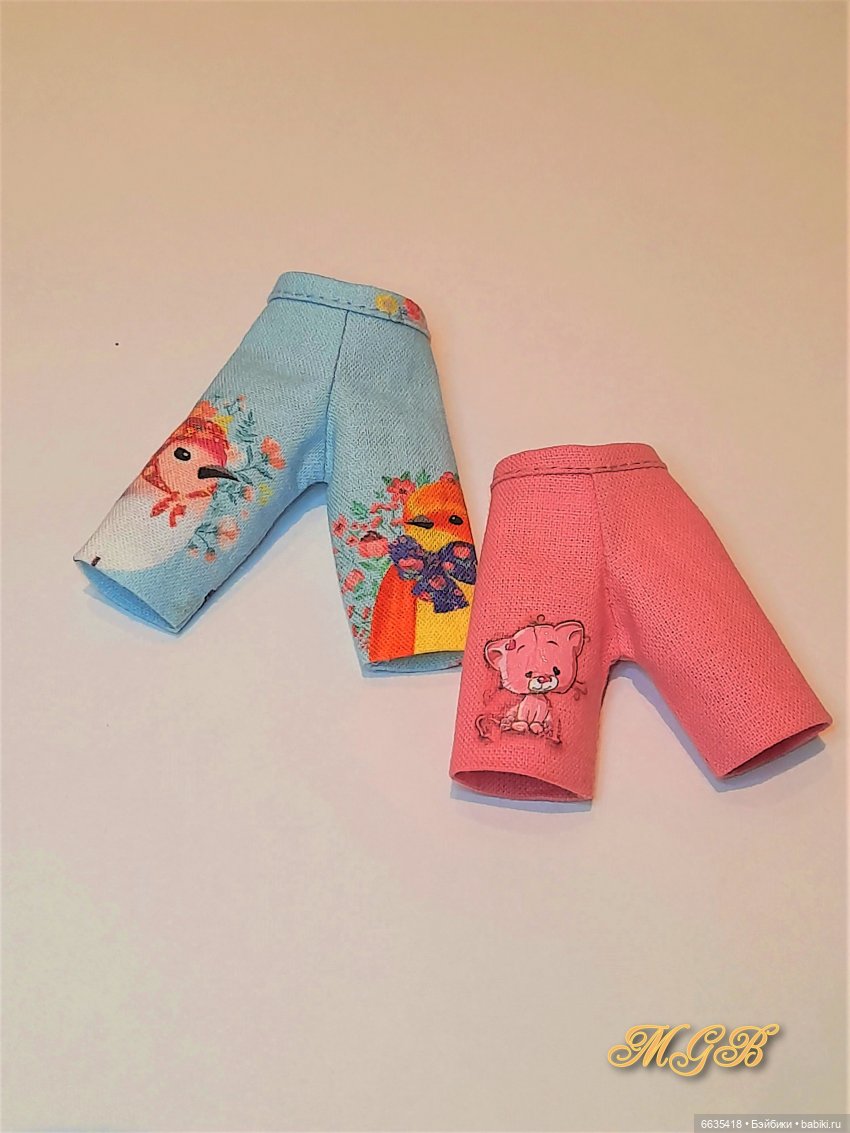 МК «Шьём брючки с притачным поясом для кукол Obitsu 11»