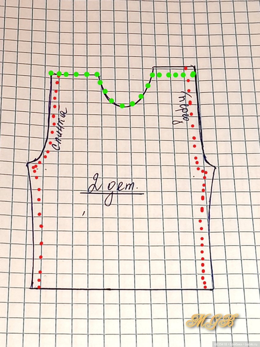 МК « Правильно моделируем базовые выкройки одежды для кукол» (фото 10)