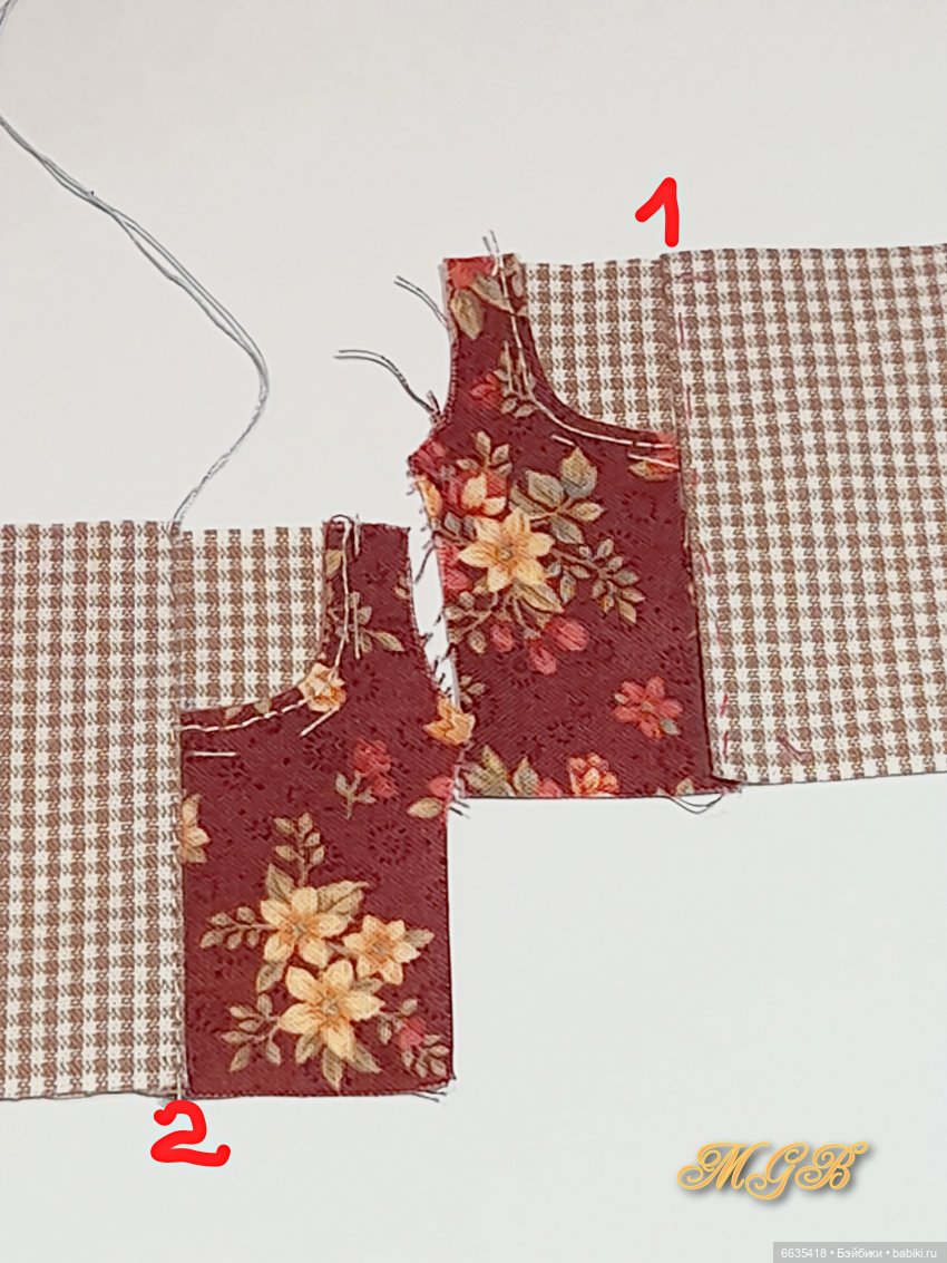 МК «Комбинезончики с карманами с подкройным бочком для кукол Обитсу 11». Часть 1