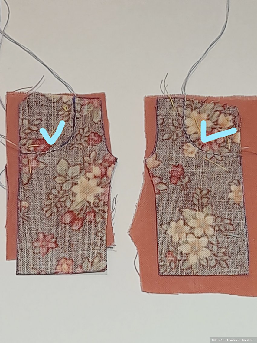 МК «Комбинезончики с карманами с подкройным бочком для кукол Обитсу 11». Часть 1 (фото 3)