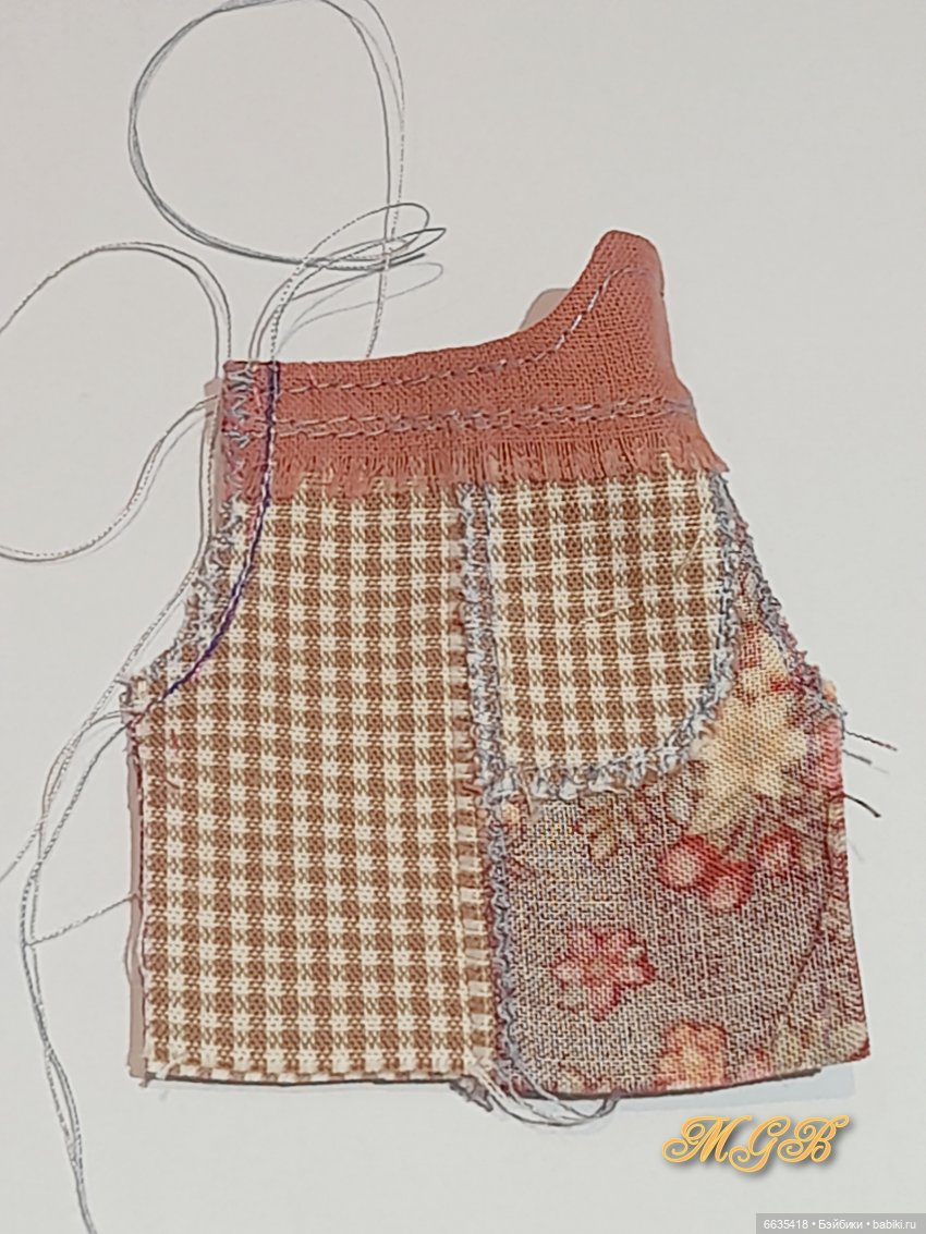 МК «Комбинезончики с карманами с подкройным бочком для кукол Обитсу 11». Часть 1