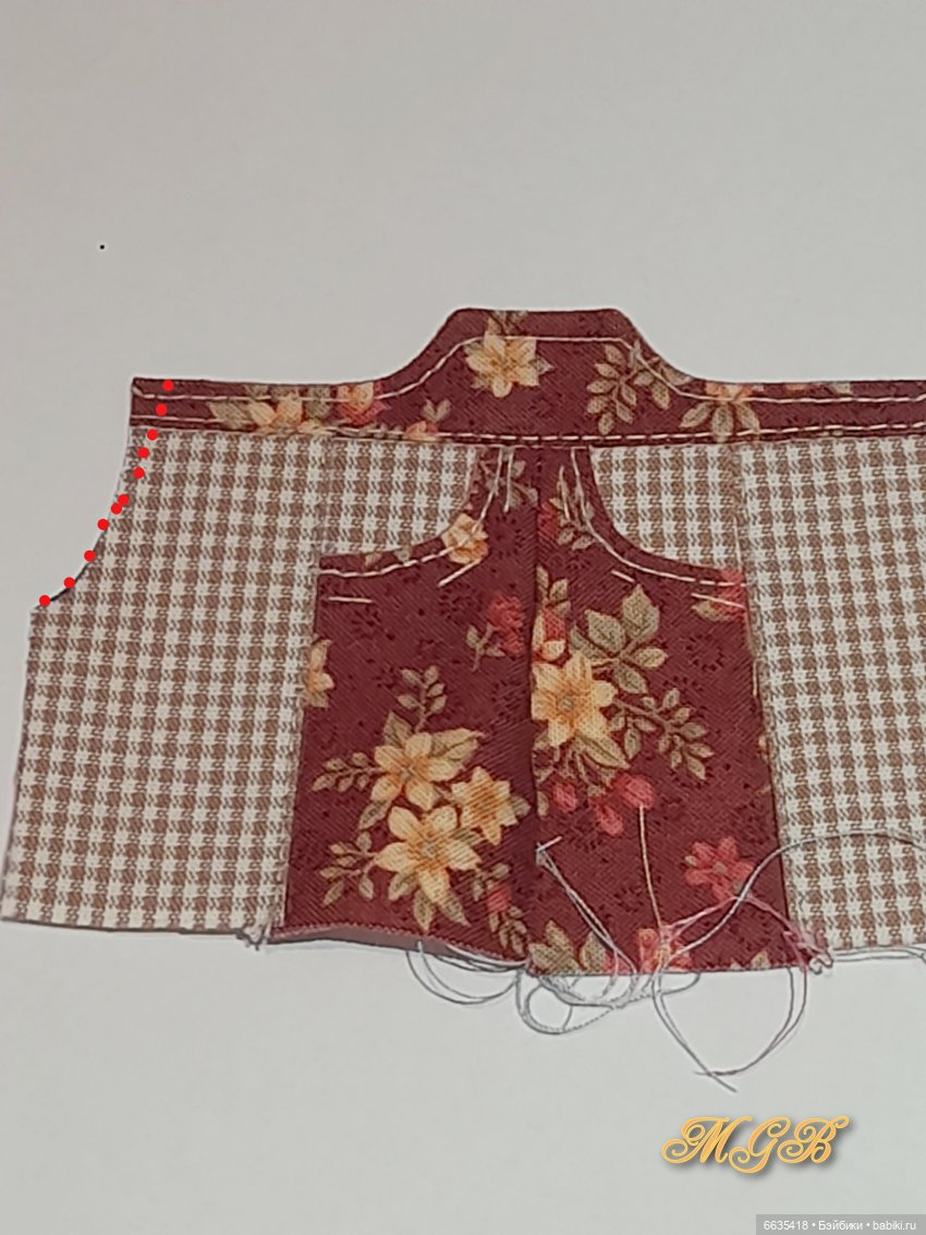 МК «Комбинезончики с карманами с подкройным бочком для кукол Обитсу 11». Часть 1