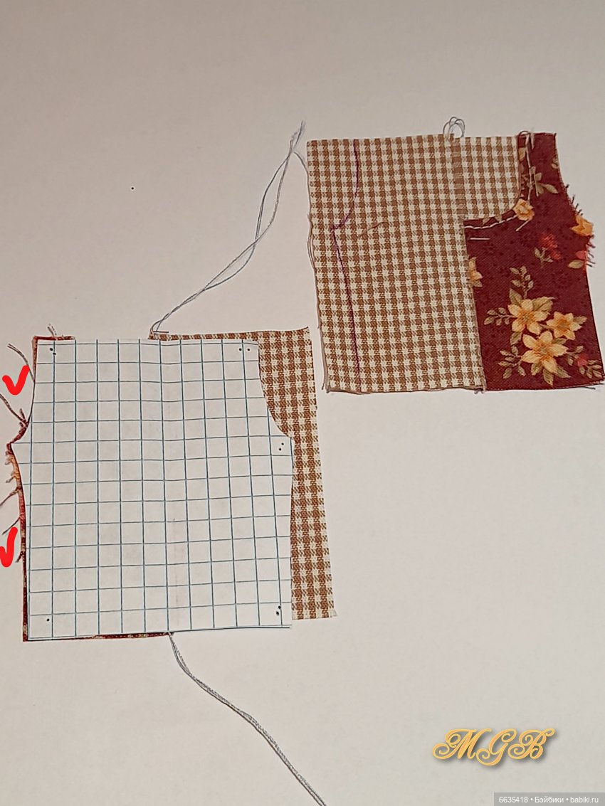 МК «Комбинезончики с карманами с подкройным бочком для кукол Обитсу 11». Часть 1