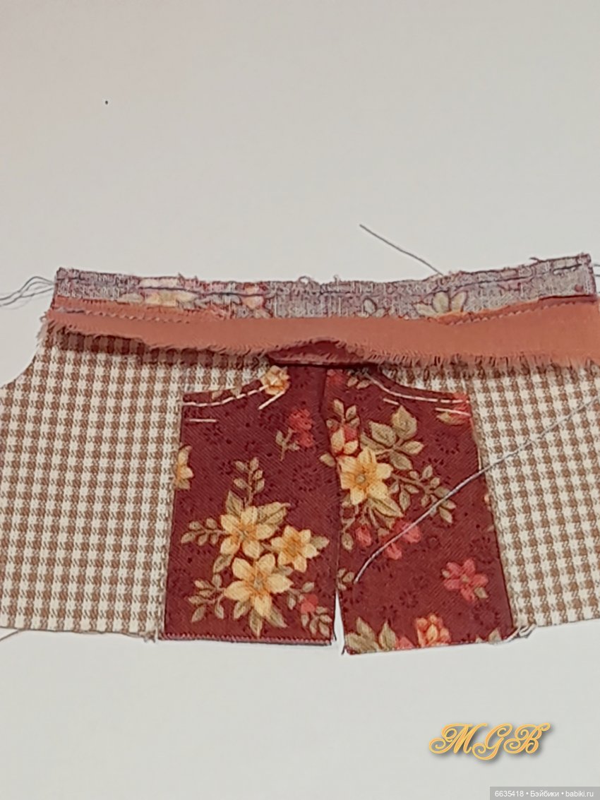 МК «Комбинезончики с карманами с подкройным бочком для кукол Обитсу 11». Часть 1