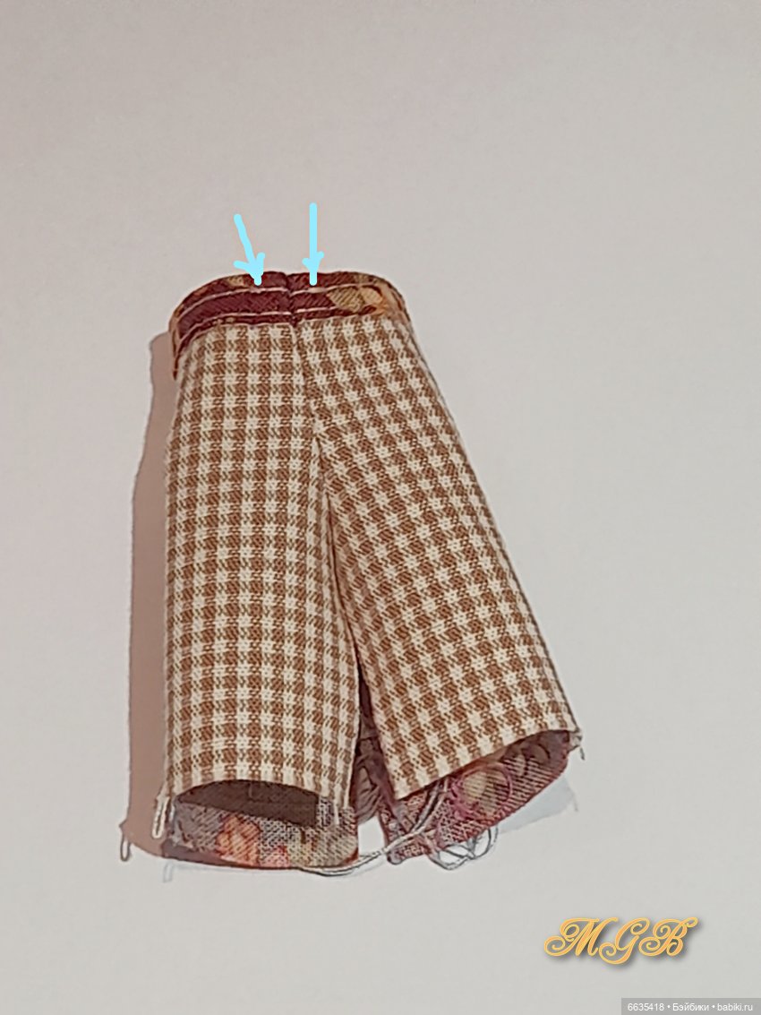 МК «Комбинезончики с карманами с подкройным бочком для кукол Обитсу 11». Часть 1