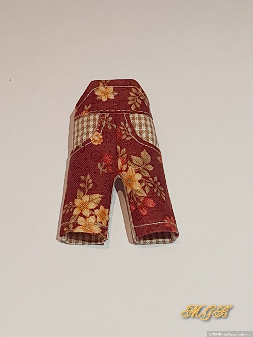 МК «Комбинезончики с карманами с подкройным бочком для кукол Обитсу 11». Часть 1