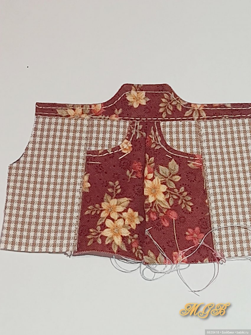 МК «Комбинезончики с карманами с подкройным бочком для кукол Обитсу 11». Часть 1