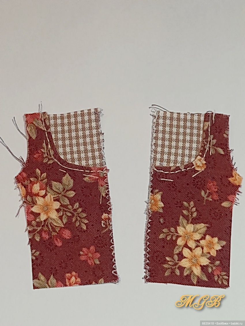 МК «Комбинезончики с карманами с подкройным бочком для кукол Обитсу 11». Часть 1