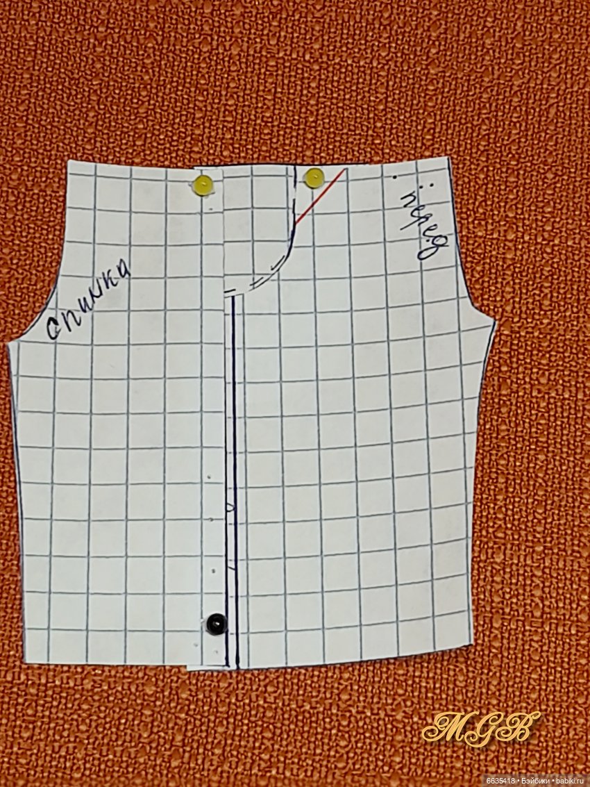 МК « Как создать выкройку изделия с карманами с подкройным бочком для куклы любого формата»