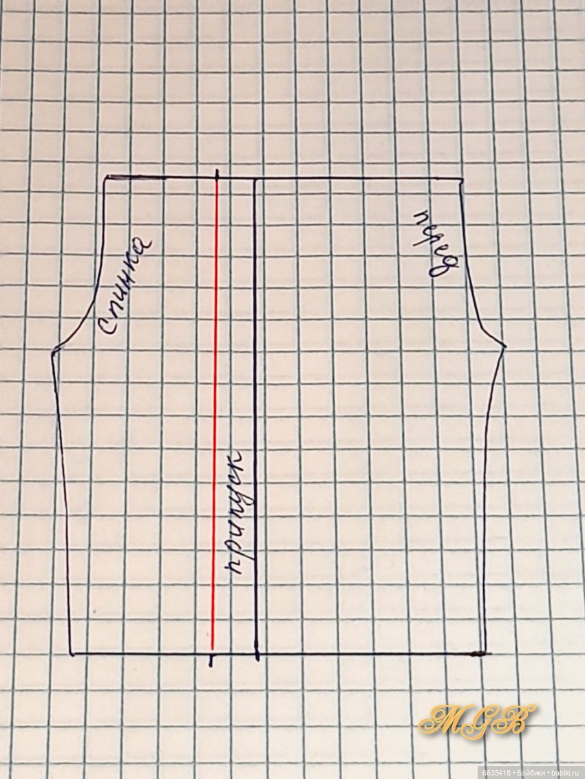 МК « Как создать выкройку изделия с карманами с подкройным бочком для куклы любого формата» (фото 5)