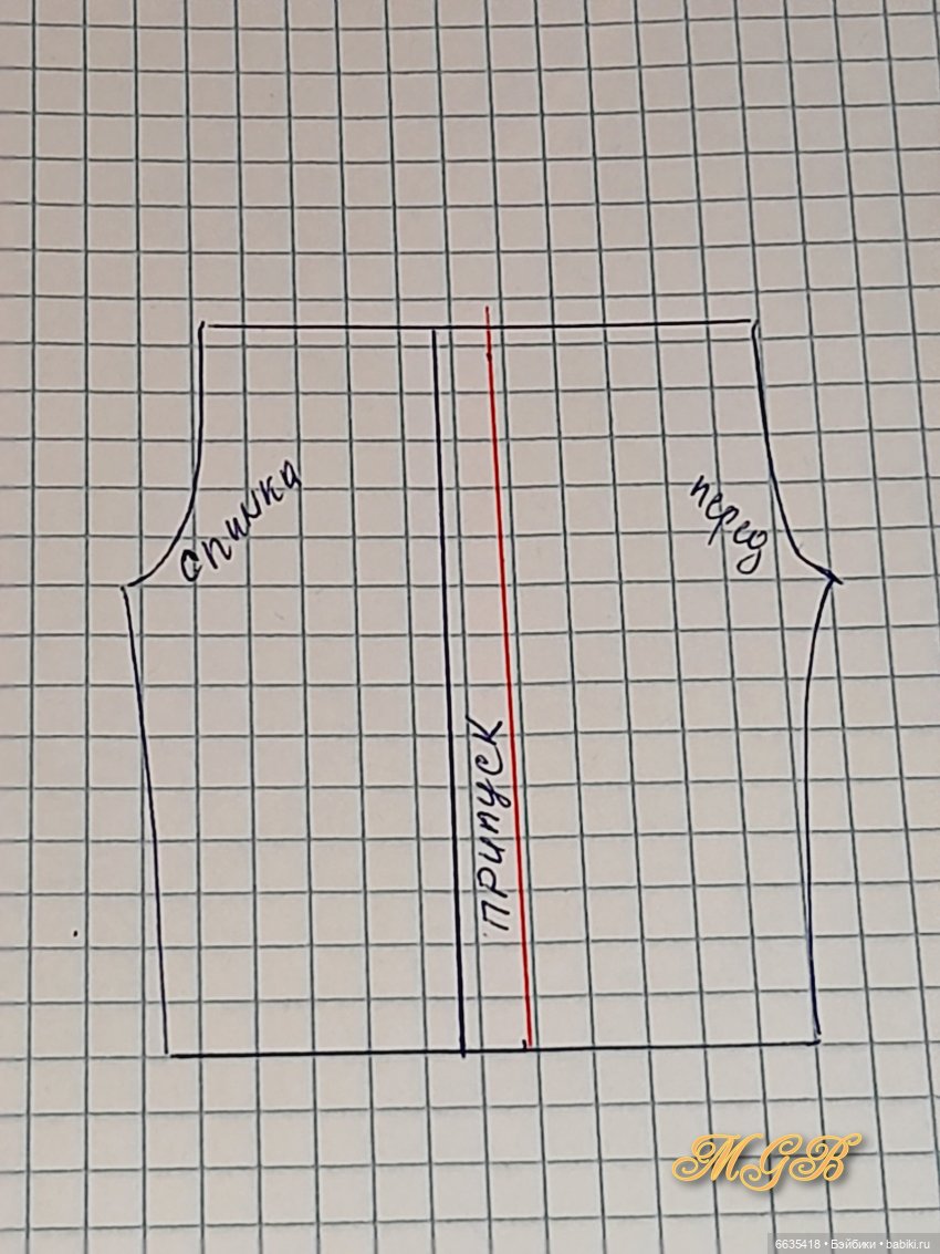 МК « Как создать выкройку изделия с карманами с подкройным бочком для куклы любого формата» (фото 4)