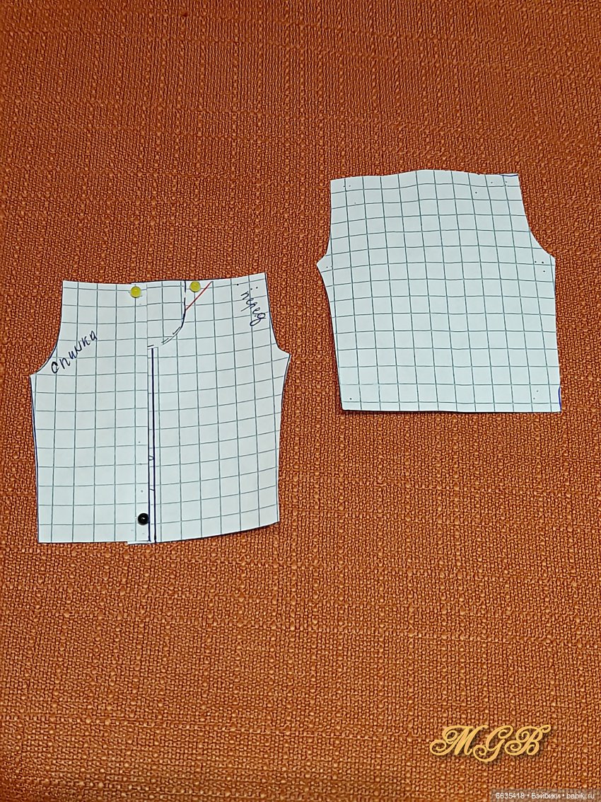 МК « Как создать выкройку изделия с карманами с подкройным бочком для куклы любого формата»