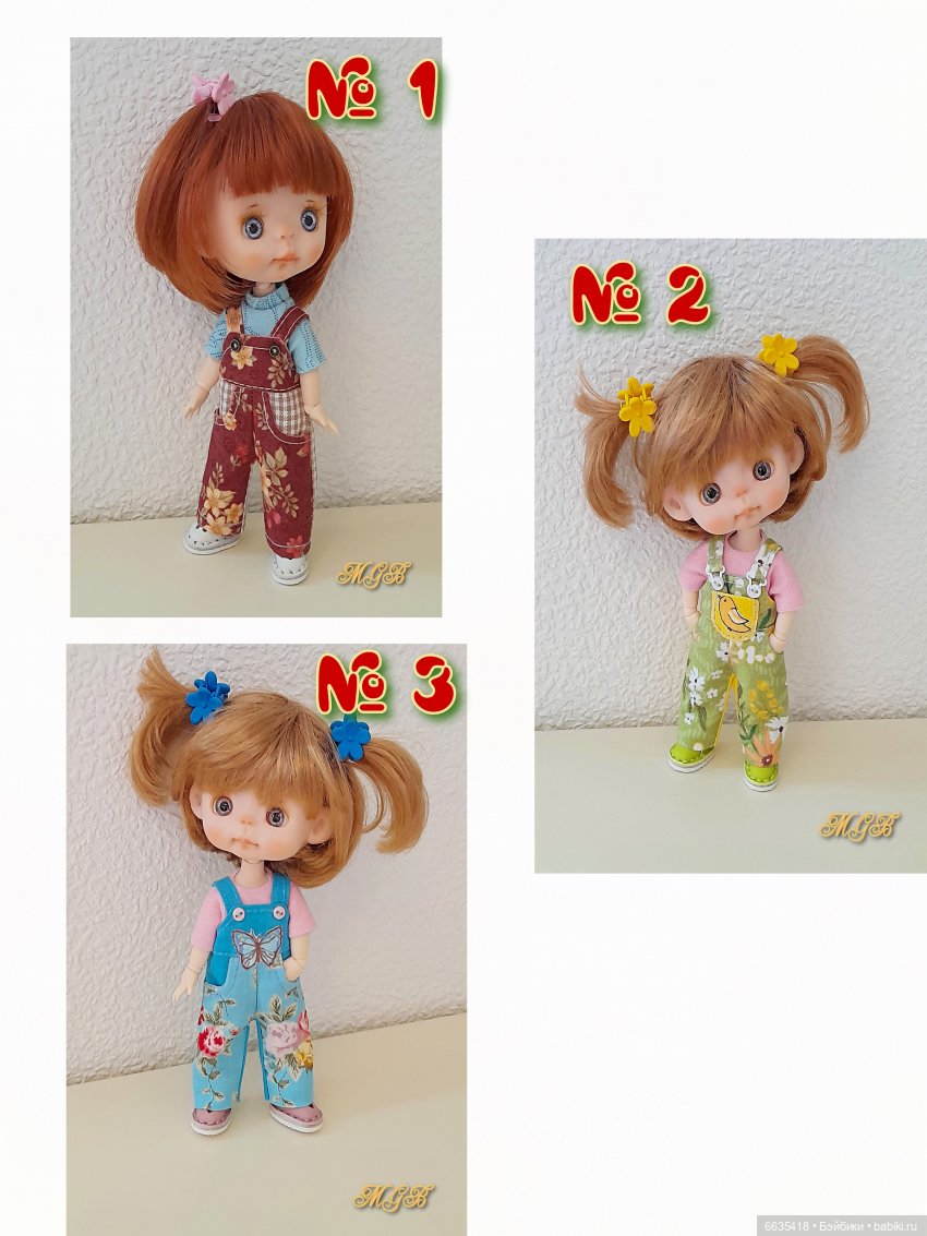 МК «Комбинезончики с карманами с подкройным бочком для кукол Обитсу 11». Часть 2