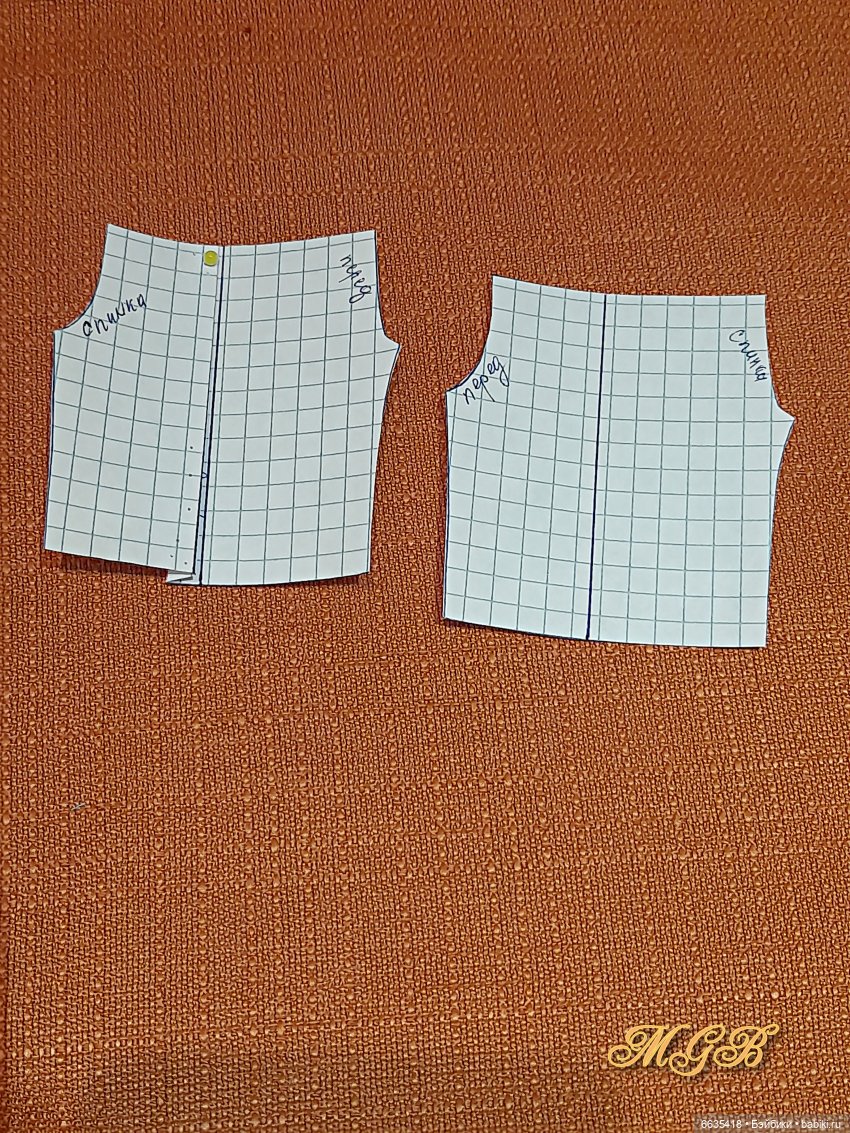 МК « Как создать выкройку изделия с карманами с подкройным бочком для куклы любого формата» (фото 7)