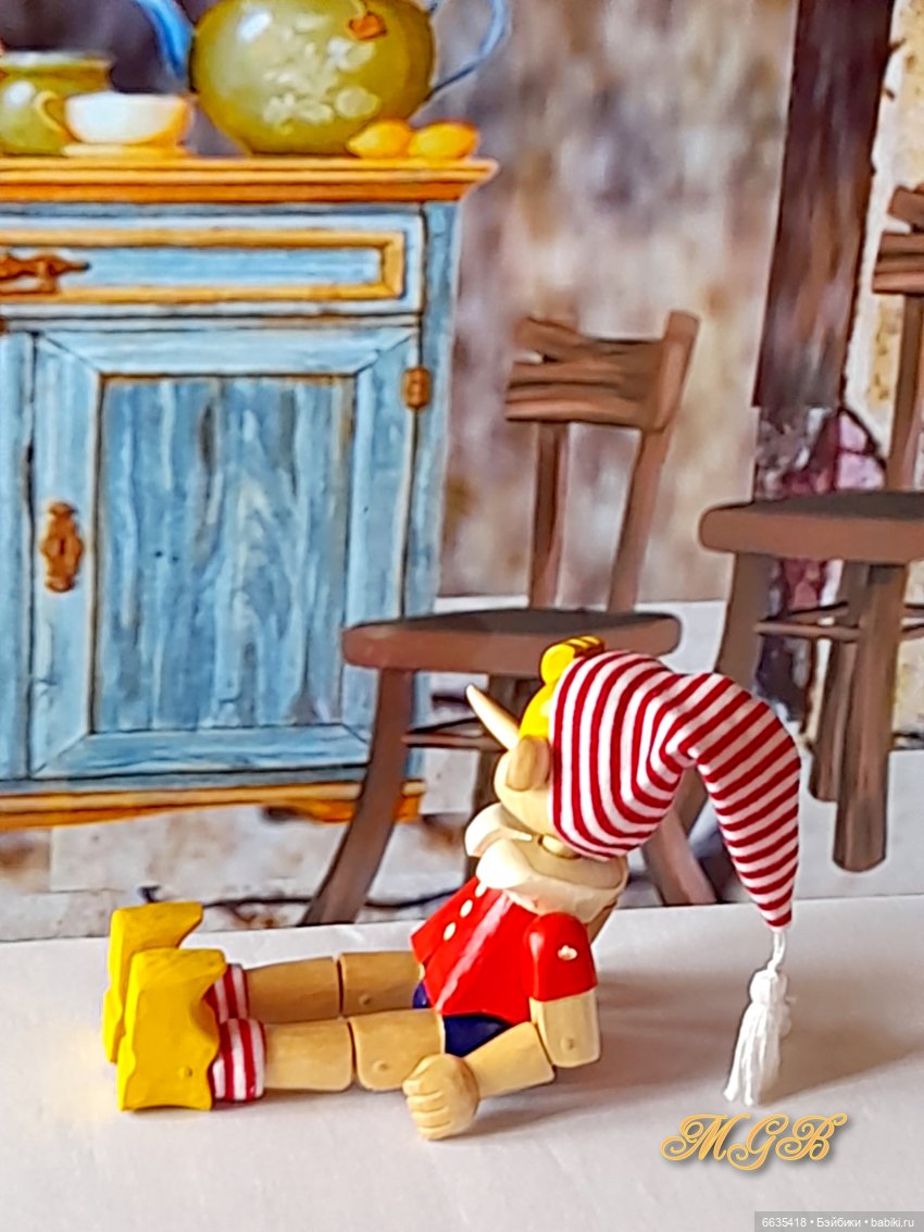 «Приключения Буратино». Глава 1 – «Говорящий сверчок даёт Буратино мудрый совет»