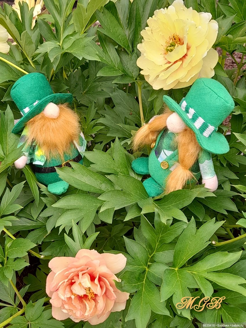 О том, как гуляли лесные гномы в саду