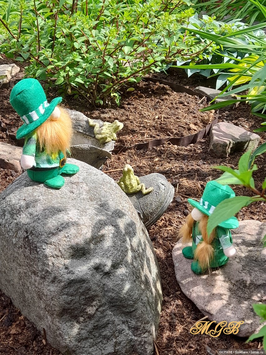 О том, как гуляли лесные гномы в саду