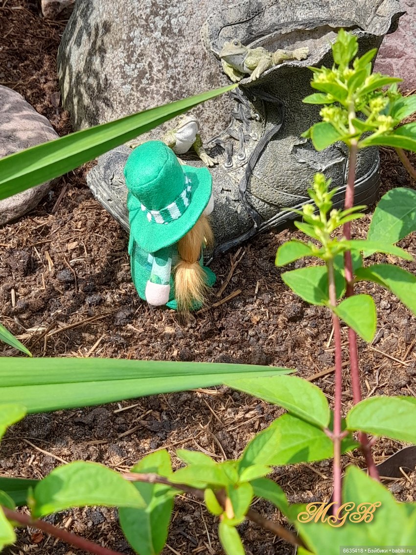 О том, как гуляли лесные гномы в саду