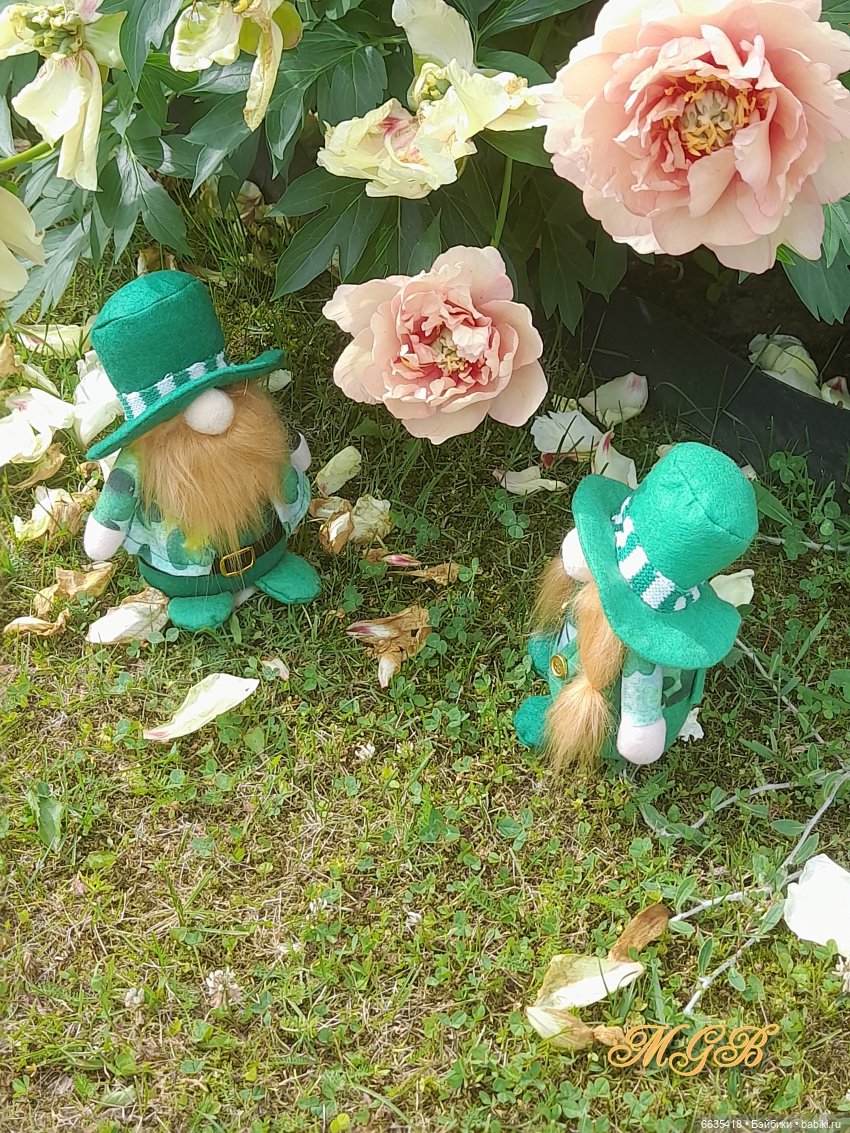 О том, как гуляли лесные гномы в саду