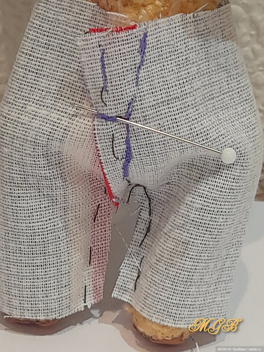 МК «Как сконструировать выкройку штанишек для мишек тедди любого формата»