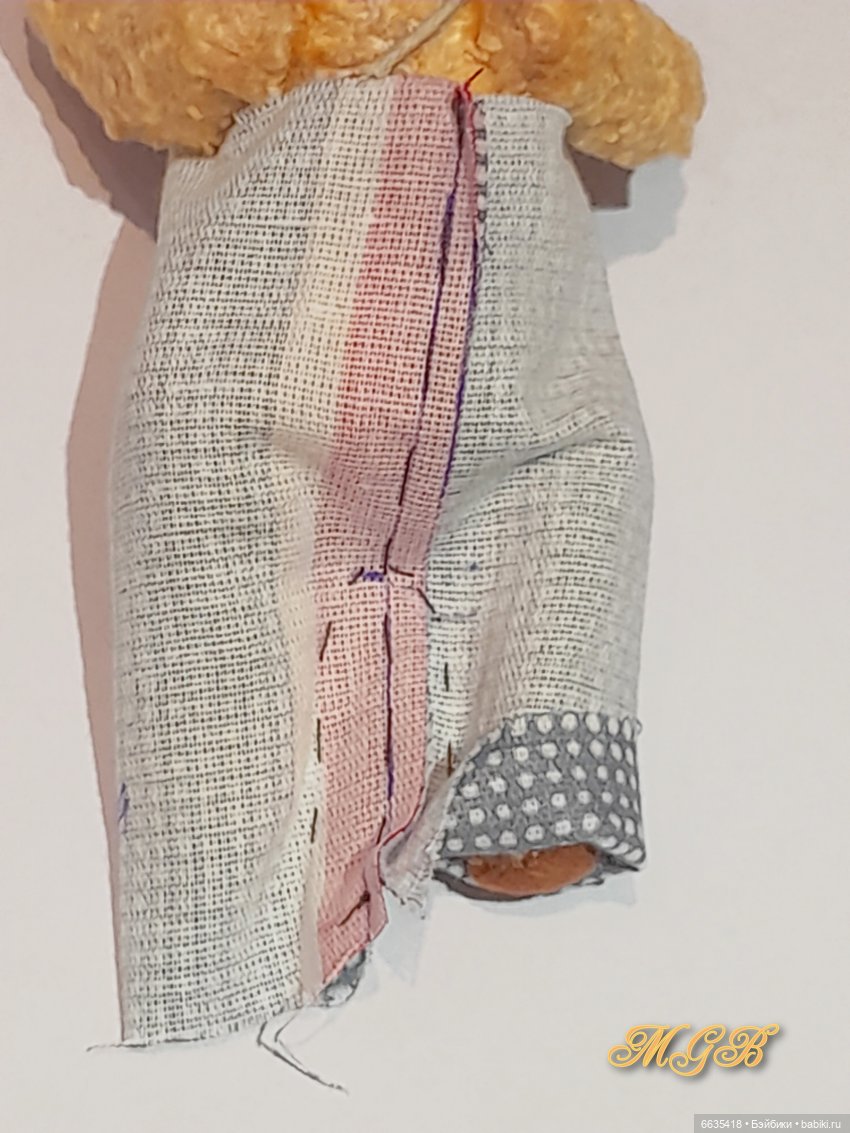 МК «Как сконструировать выкройку штанишек для мишек тедди любого формата»