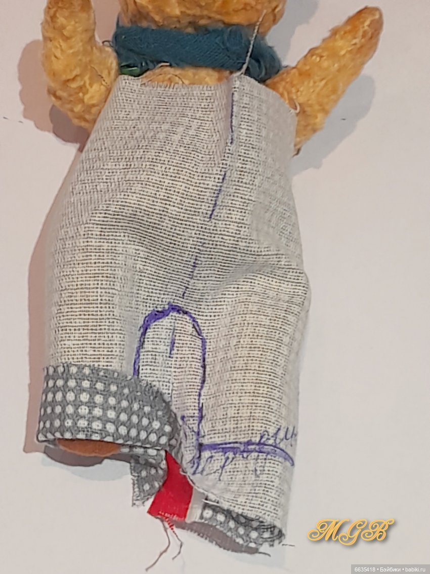 МК «Как сконструировать выкройку штанишек для мишек тедди любого формата» (фото 10)