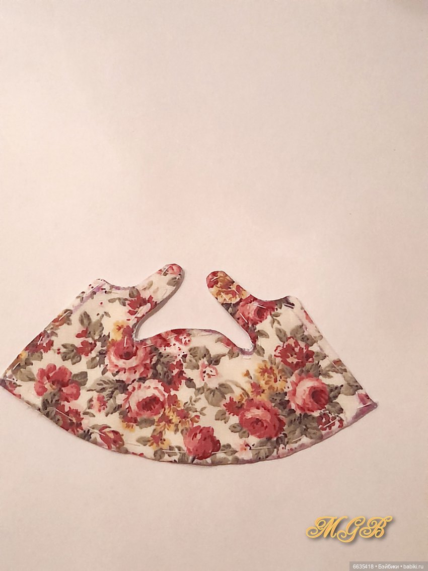 МК «Цельнокроеный сарафанчик для кукол Баболи ростом 13 см»