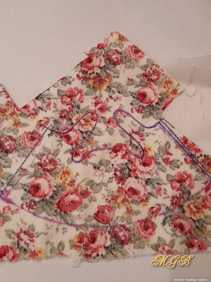 МК «Цельнокроеный сарафанчик для кукол Баболи ростом 13 см» (фото 10)