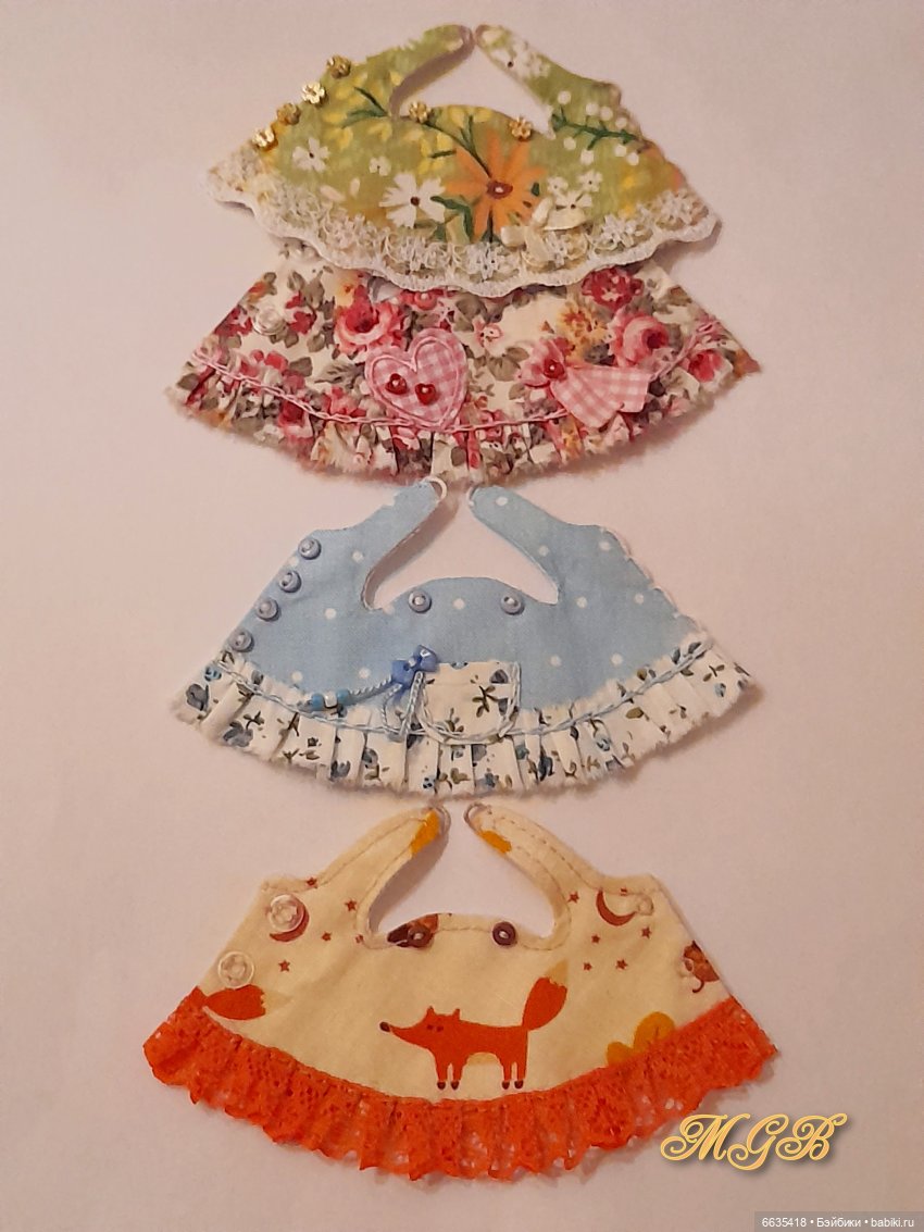 МК «Цельнокроеный сарафанчик для кукол Баболи ростом 13 см»