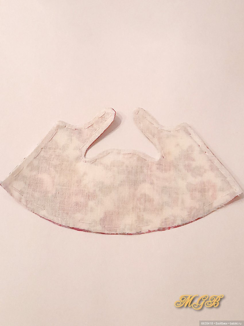 МК «Цельнокроеный сарафанчик для кукол Баболи ростом 13 см»