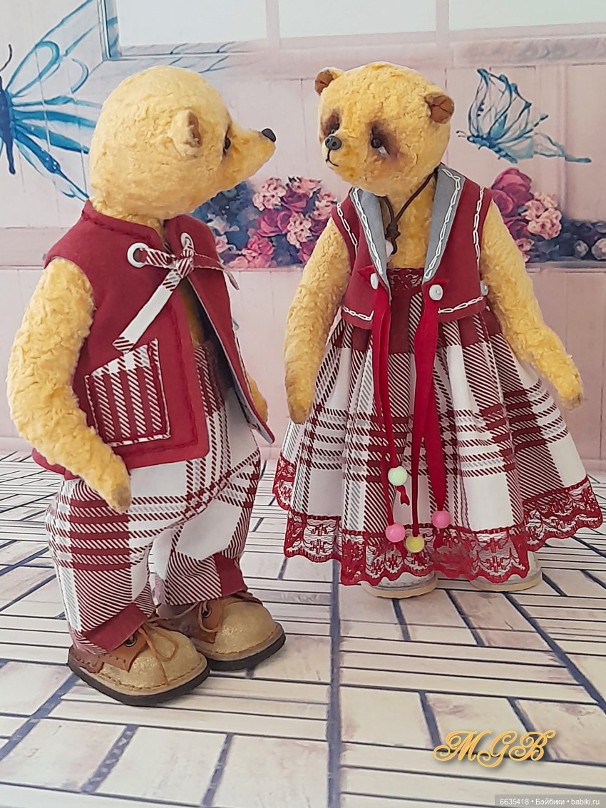 Яша и Глаша – какие они — Домашние фото авторских игрушек: Тедди