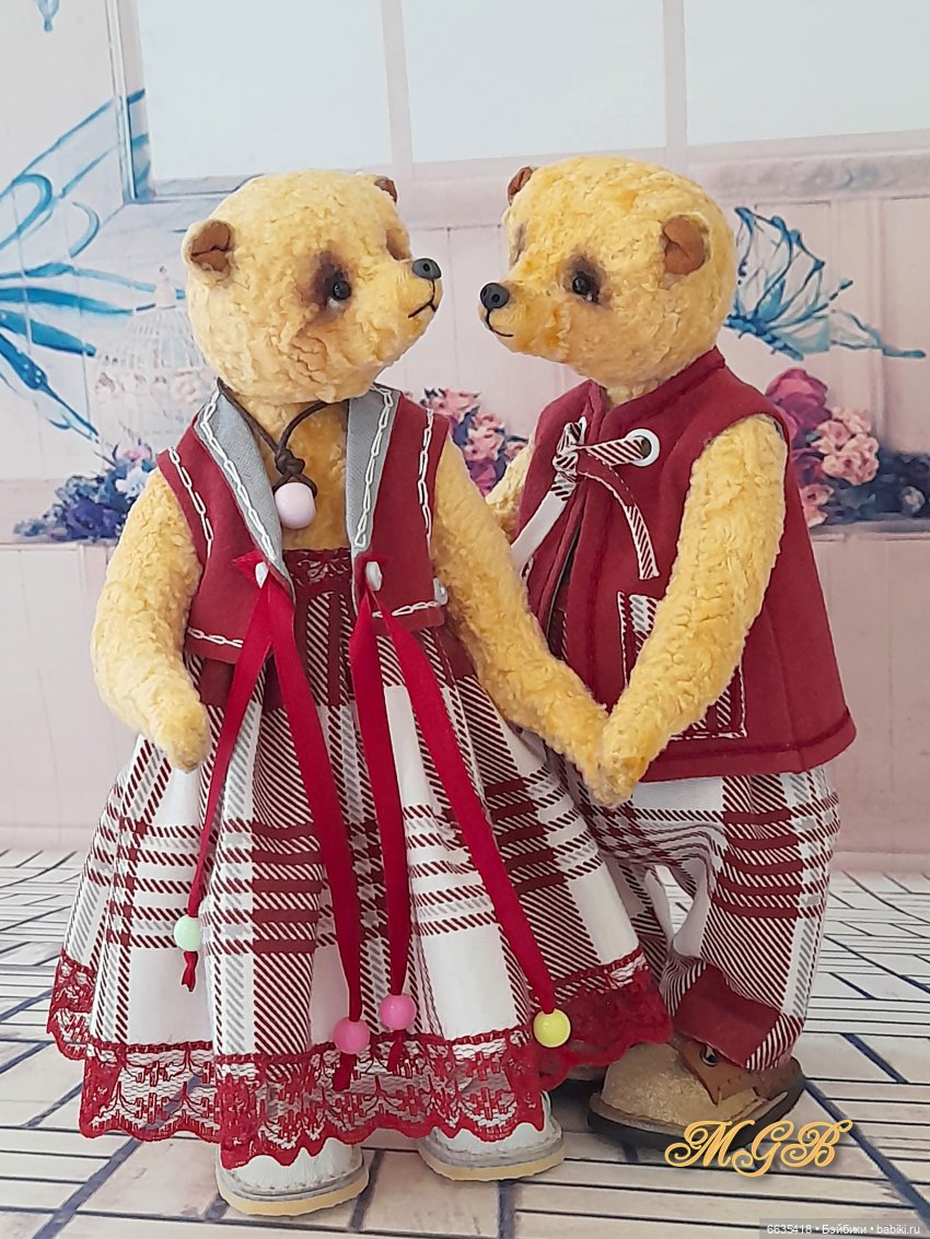 Яша и Глаша – какие они — Домашние фото авторских игрушек: Тедди (фото 9)