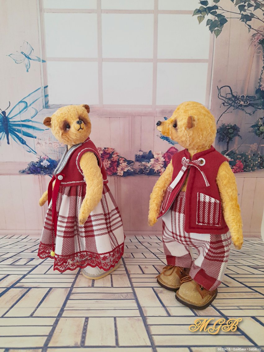 Яша и Глаша – какие они — Домашние фото авторских игрушек: Тедди (фото 4)