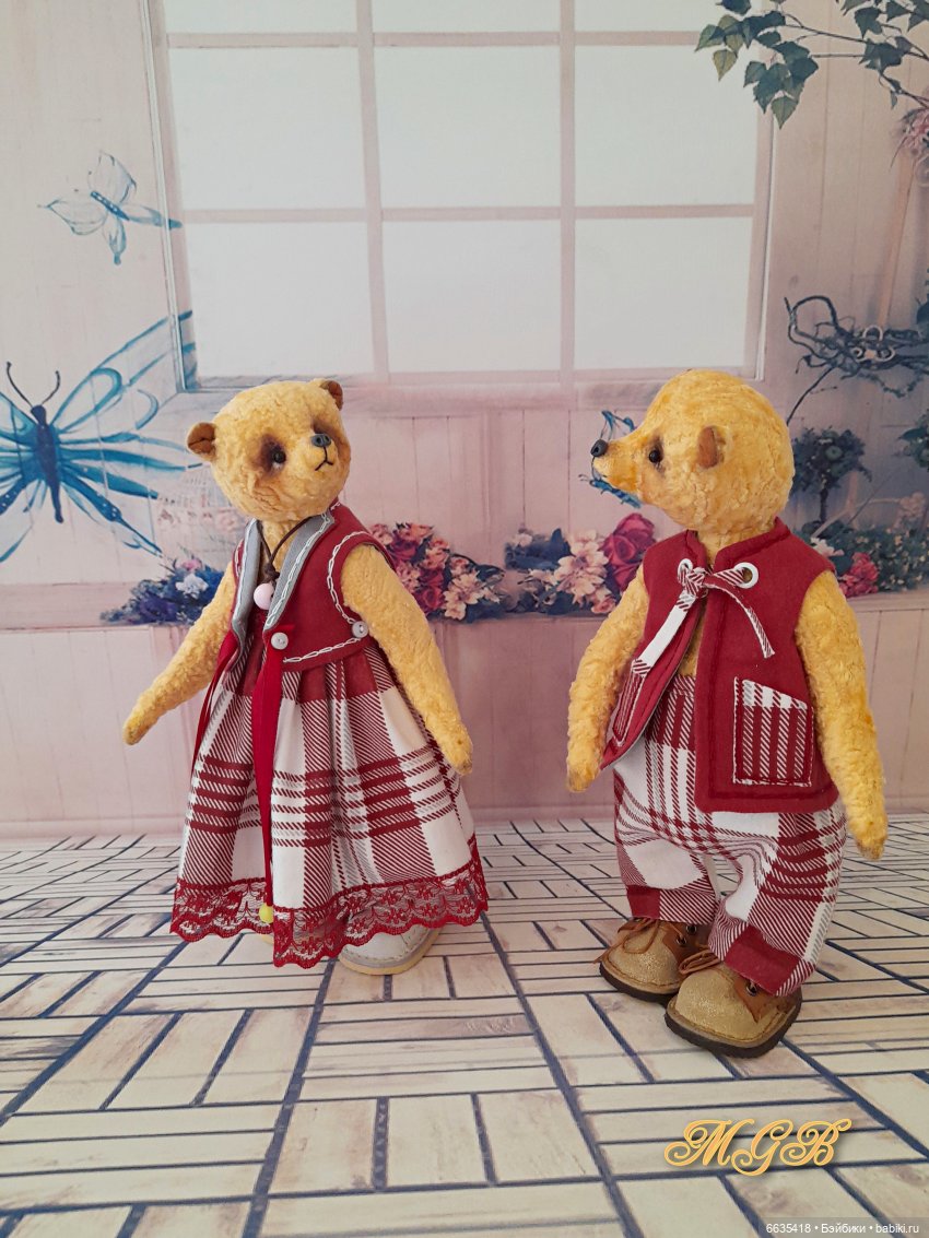 Яша и Глаша – какие они — Домашние фото авторских игрушек: Тедди (фото 3)