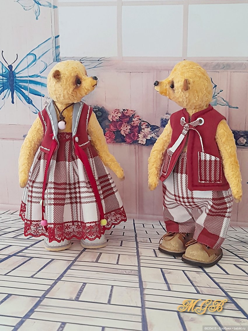 Яша и Глаша – какие они — Домашние фото авторских игрушек: Тедди (фото 2)