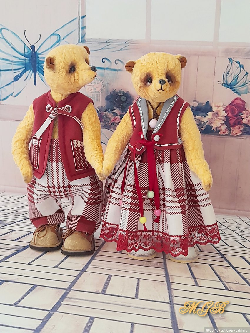 Яша и Глаша – какие они — Домашние фото авторских игрушек: Тедди