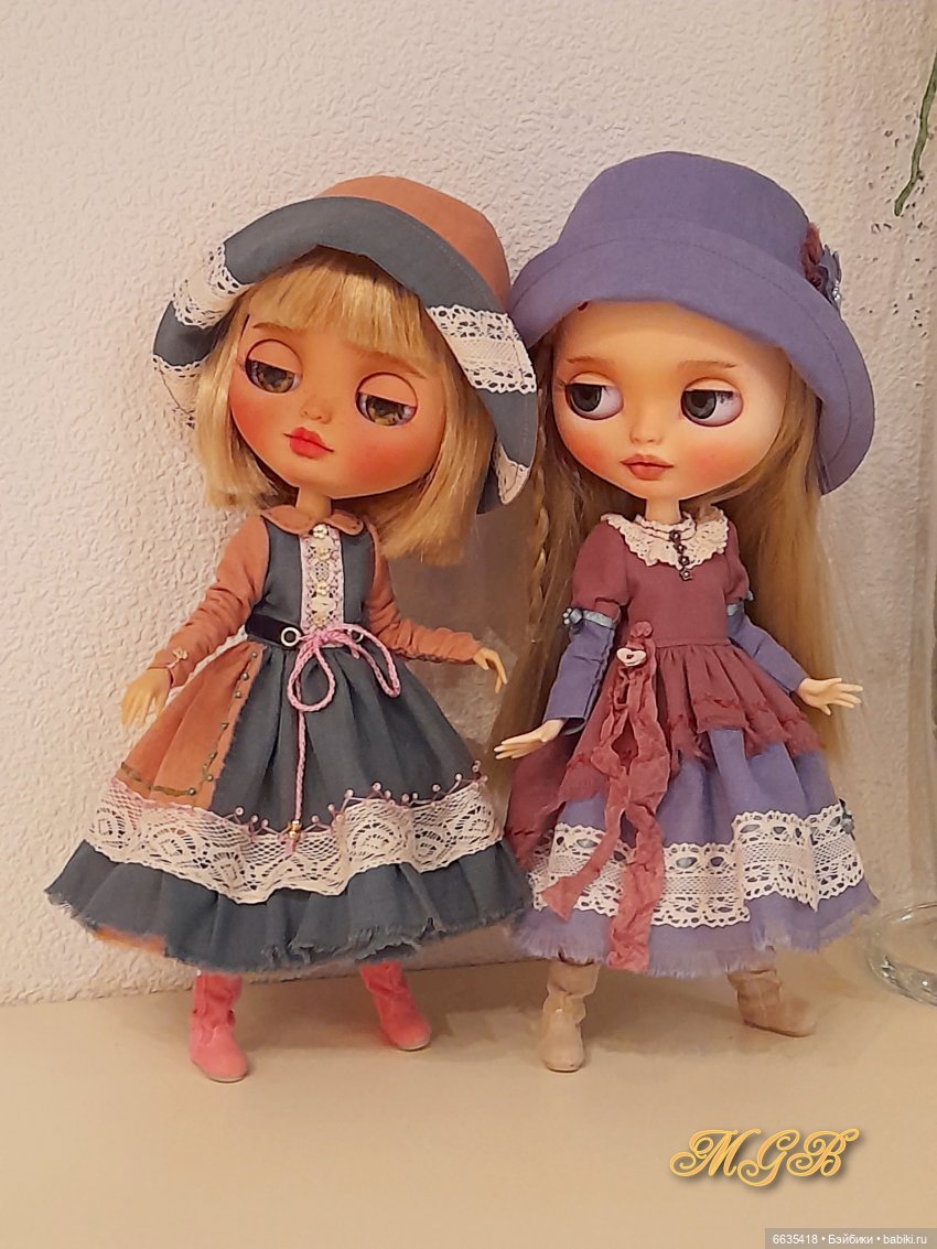 Винтажный стиль в одежде моих кукол