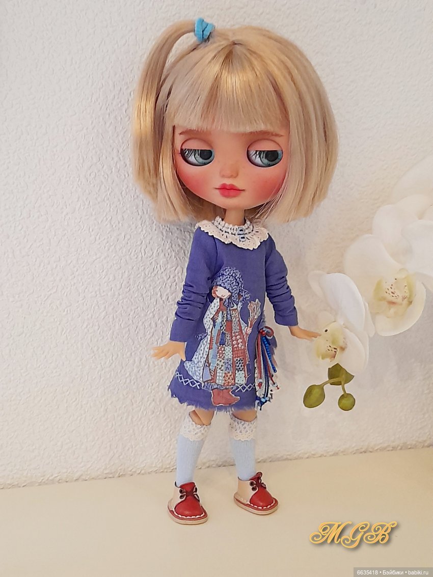 Платьица синего цвета — Одежда и обувь для кукол своими руками: фото (фото 10)