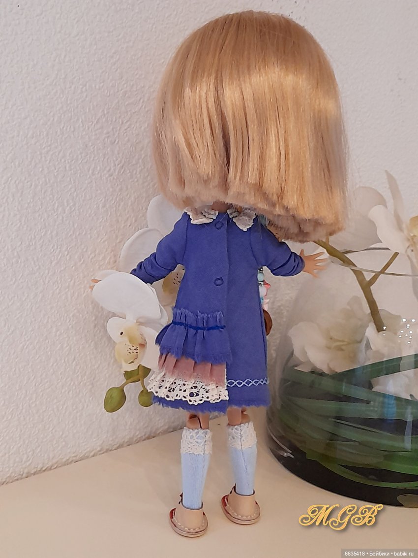Платьица синего цвета — Одежда и обувь для кукол своими руками: фото