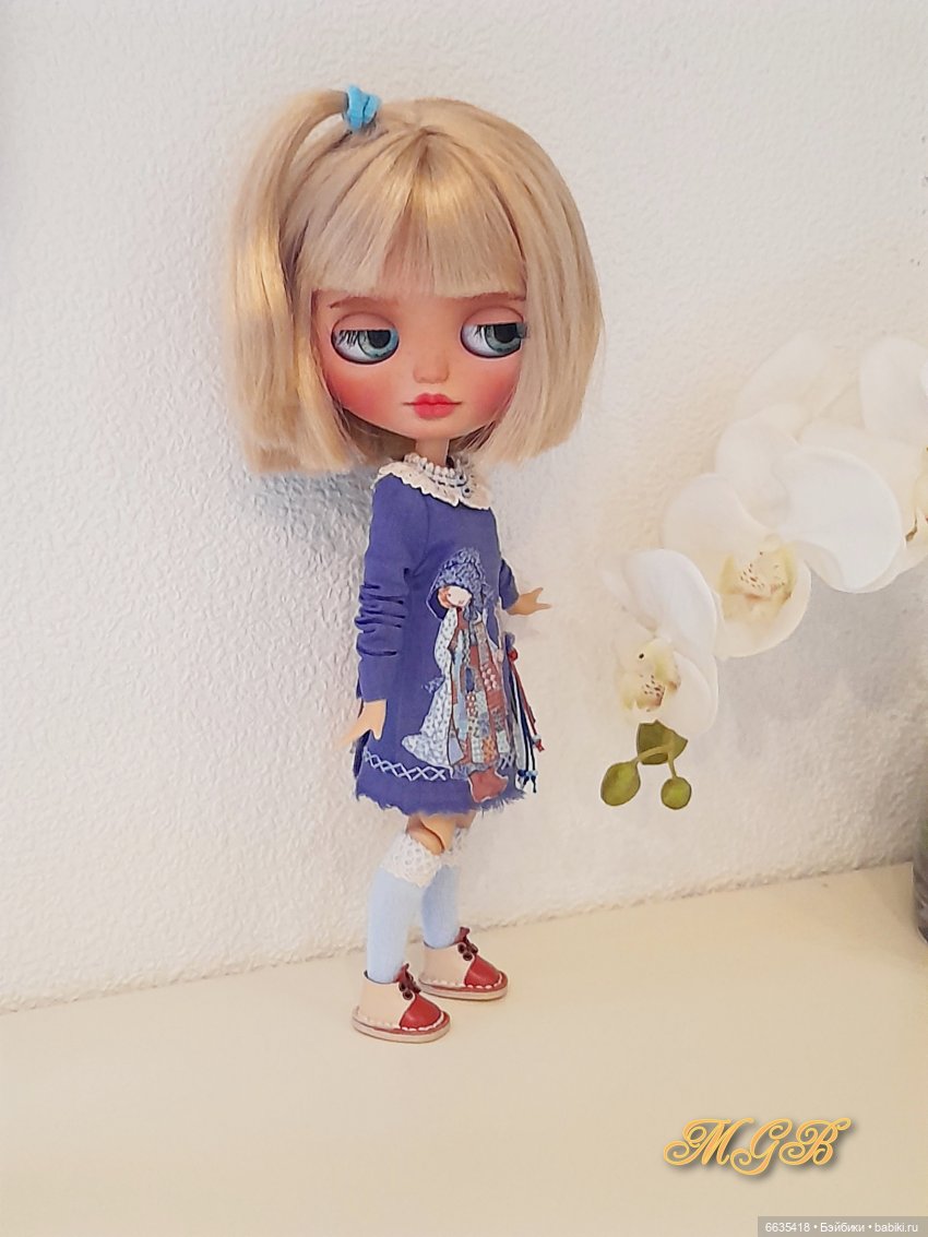 Платьица синего цвета — Одежда и обувь для кукол своими руками: фото