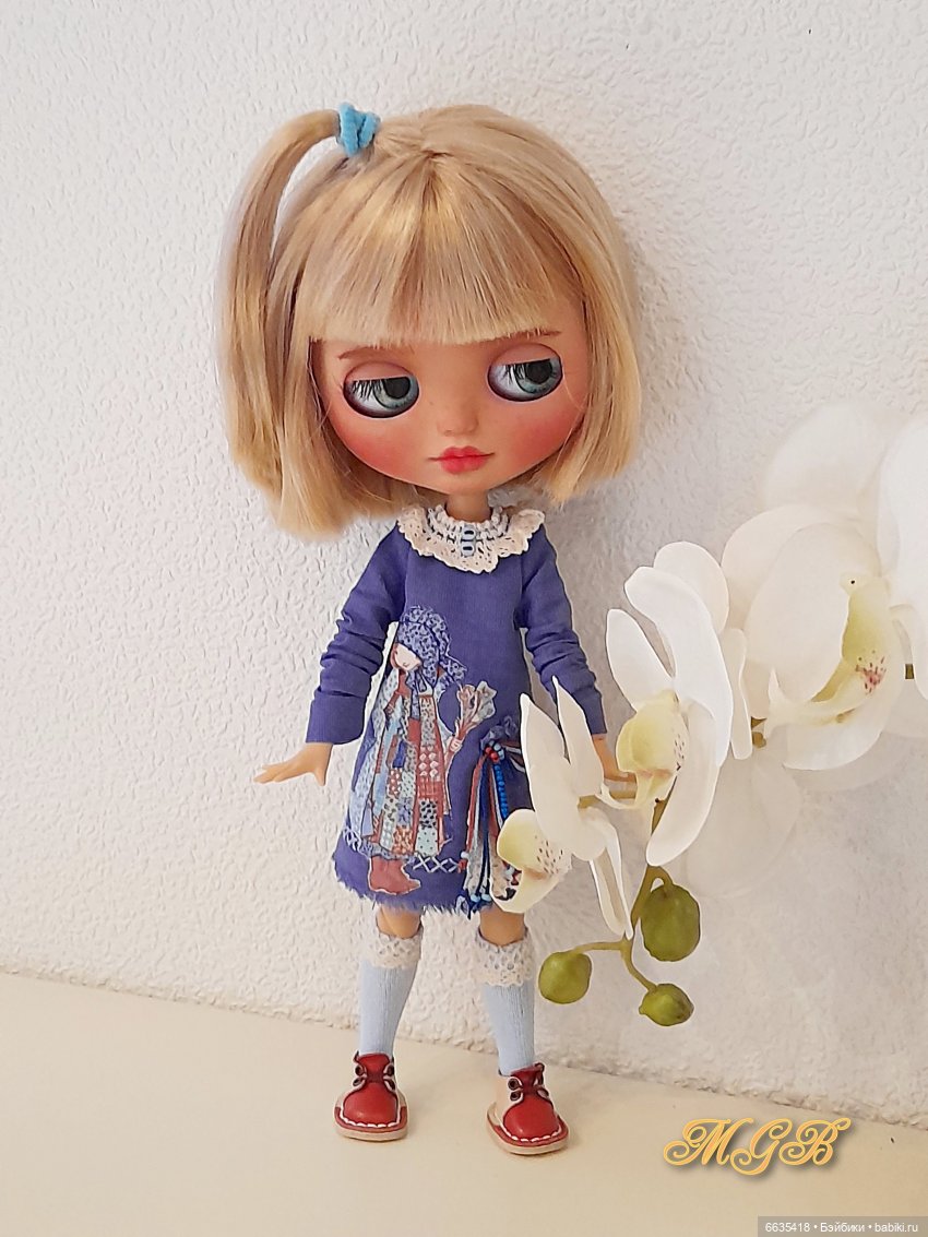 Платьица синего цвета — Одежда и обувь для кукол своими руками: фото (фото 8)