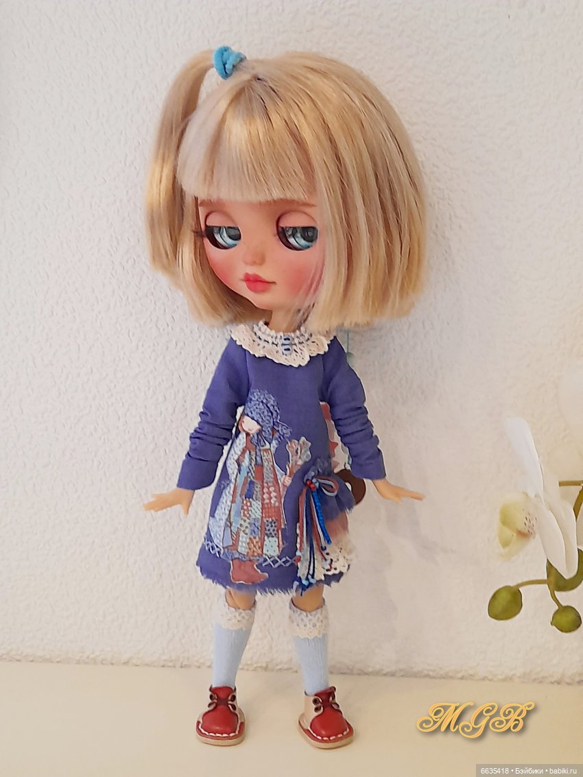 Платьица синего цвета — Одежда и обувь для кукол своими руками: фото (фото 9)