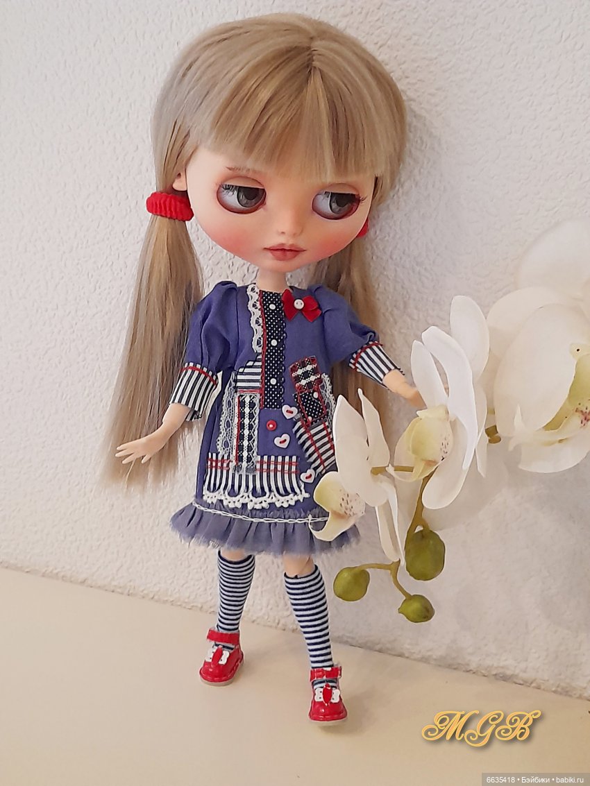 Платьица синего цвета — Одежда и обувь для кукол своими руками: фото (фото 6)