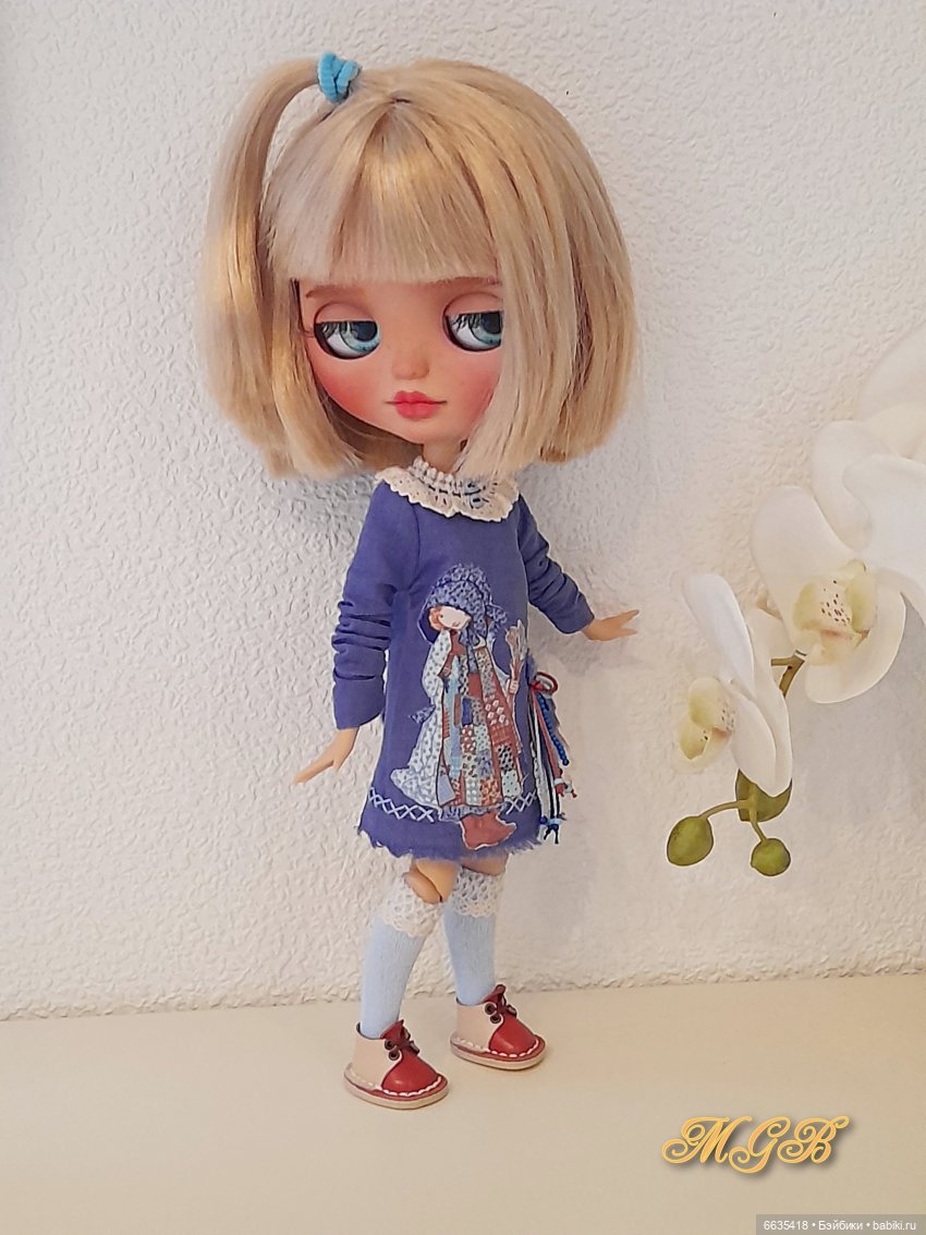 Платьица синего цвета — Одежда и обувь для кукол своими руками: фото