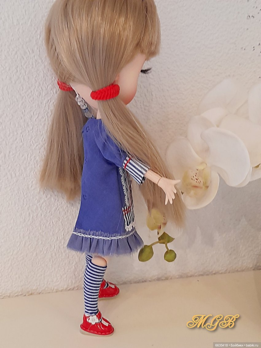 Платьица синего цвета — Одежда и обувь для кукол своими руками: фото (фото 3)