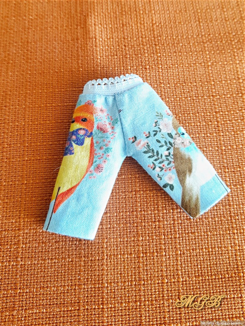 МК «Упрощённый вариант пошива брючек для кукол»