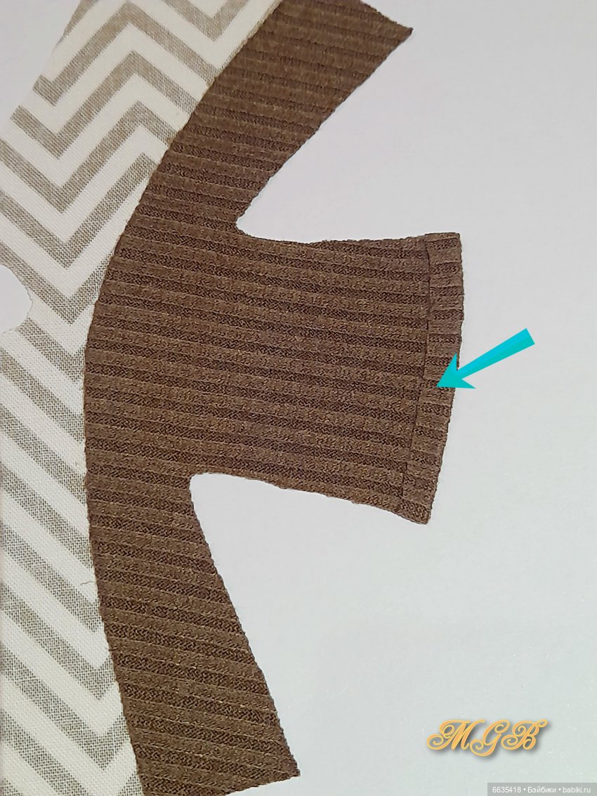 МК «Костюм с цельнокроеным комбинированным топом для кукол Блайз ростом 30 см» (фото 9)